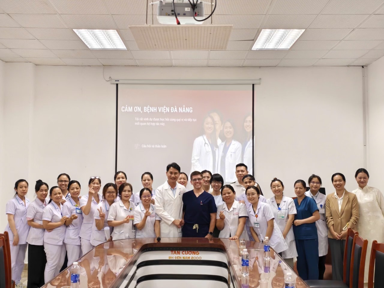 Dr. Patro with colleagues in Da Nang